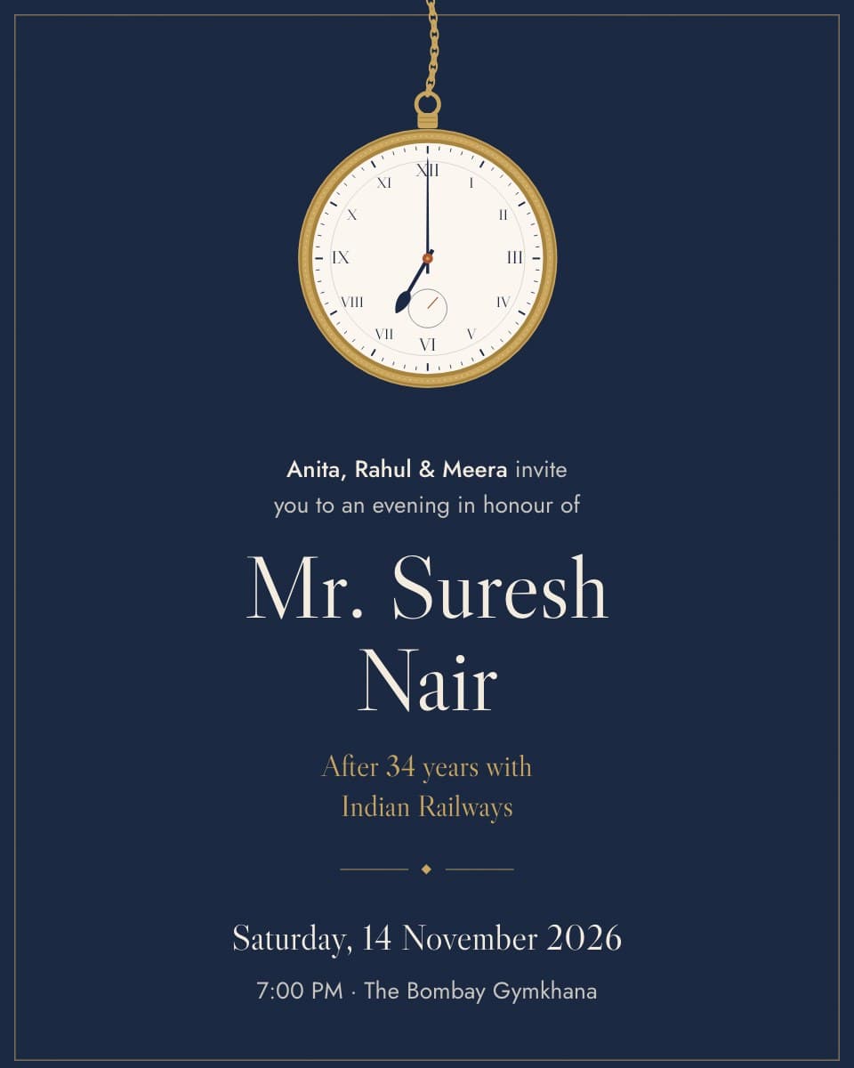 Farewell — Retirement Celebration digital invitation template preview